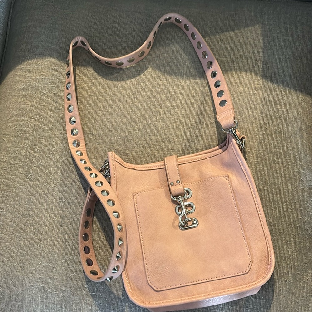 Pink cross over purse